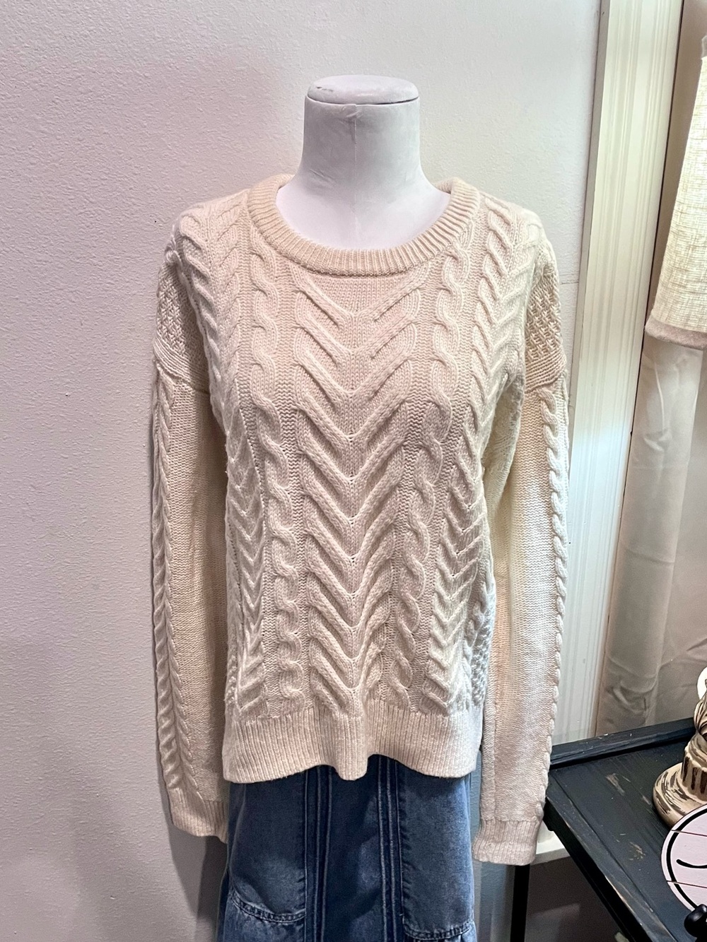 Women’s Knit Sweater with Alpaca
